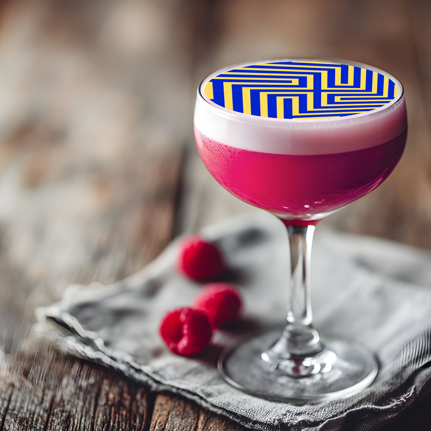 Geometric Line Art Drink Toppers