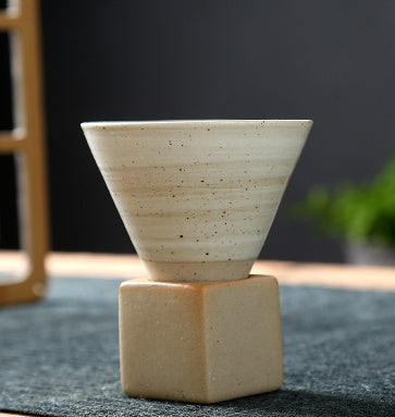 Stoneware Espresso Cup With Base