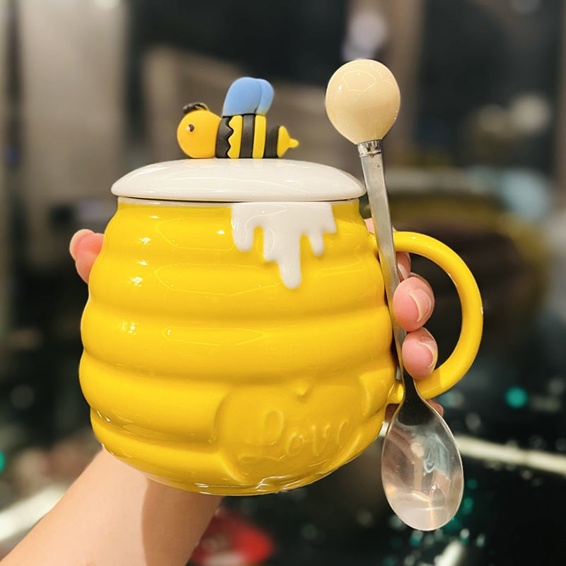 Honey Pot Bee Mug Set