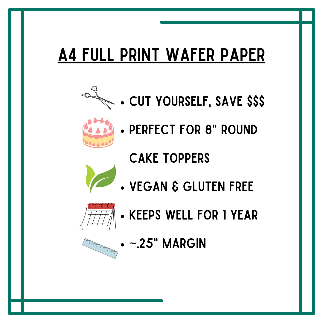 FULL PRINT WAFER PAPER SHEET