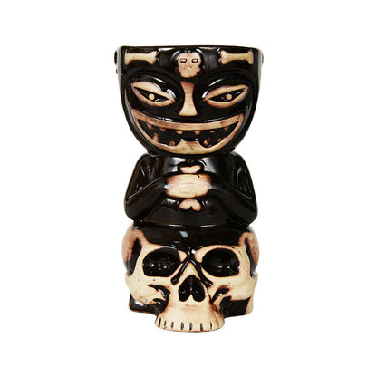 Mischievous Skull Ceramic Tiki Mug