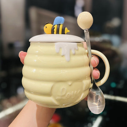 Honey Pot Bee Mug Set