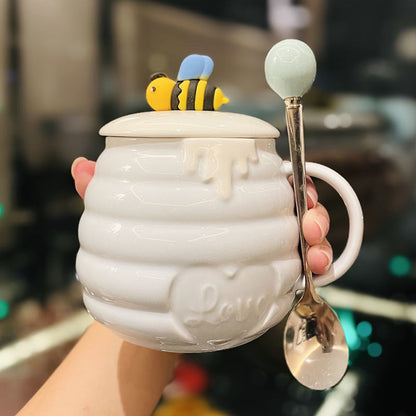 Honey Pot Bee Mug Set