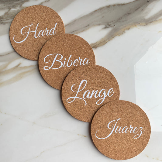 Personalized Coasters: Set of 4