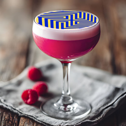 Geometric Line Art Drink Toppers
