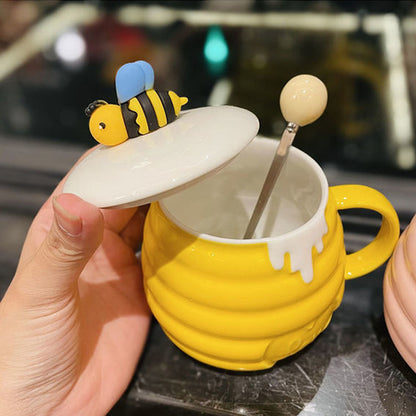 Honey Pot Bee Mug Set