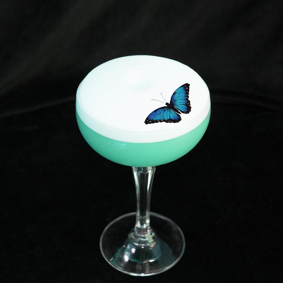 Blue Butterfly Cocktail Topper Garnishes