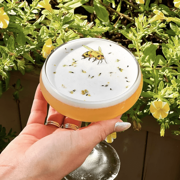 Spring Bee Cocktail Topper Garnishes