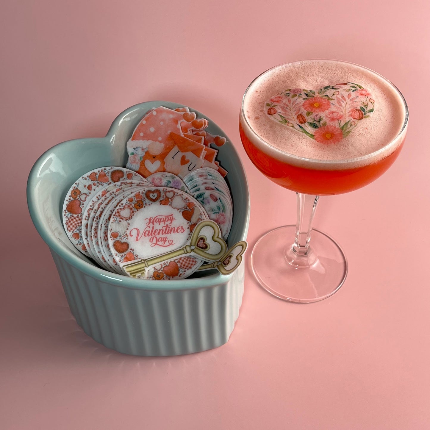 Valentine's Day Drink Toppers