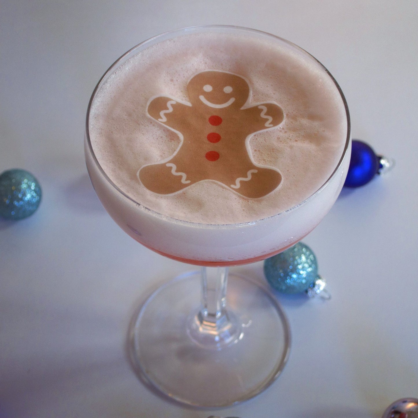 Gingerbread Man Christmas Drink Topper Garnishes