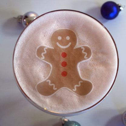 Gingerbread Man Christmas Drink Topper Garnishes