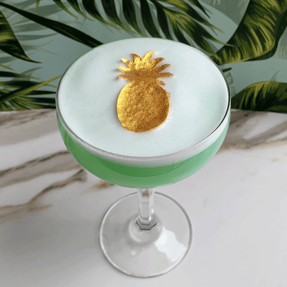 Golden Pineapples Drink Topper Garnishes