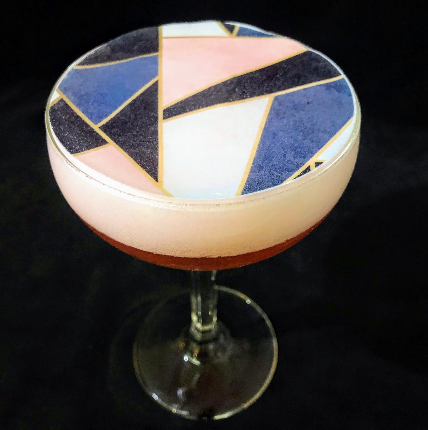 Geometric Cocktail Topper Garnishes