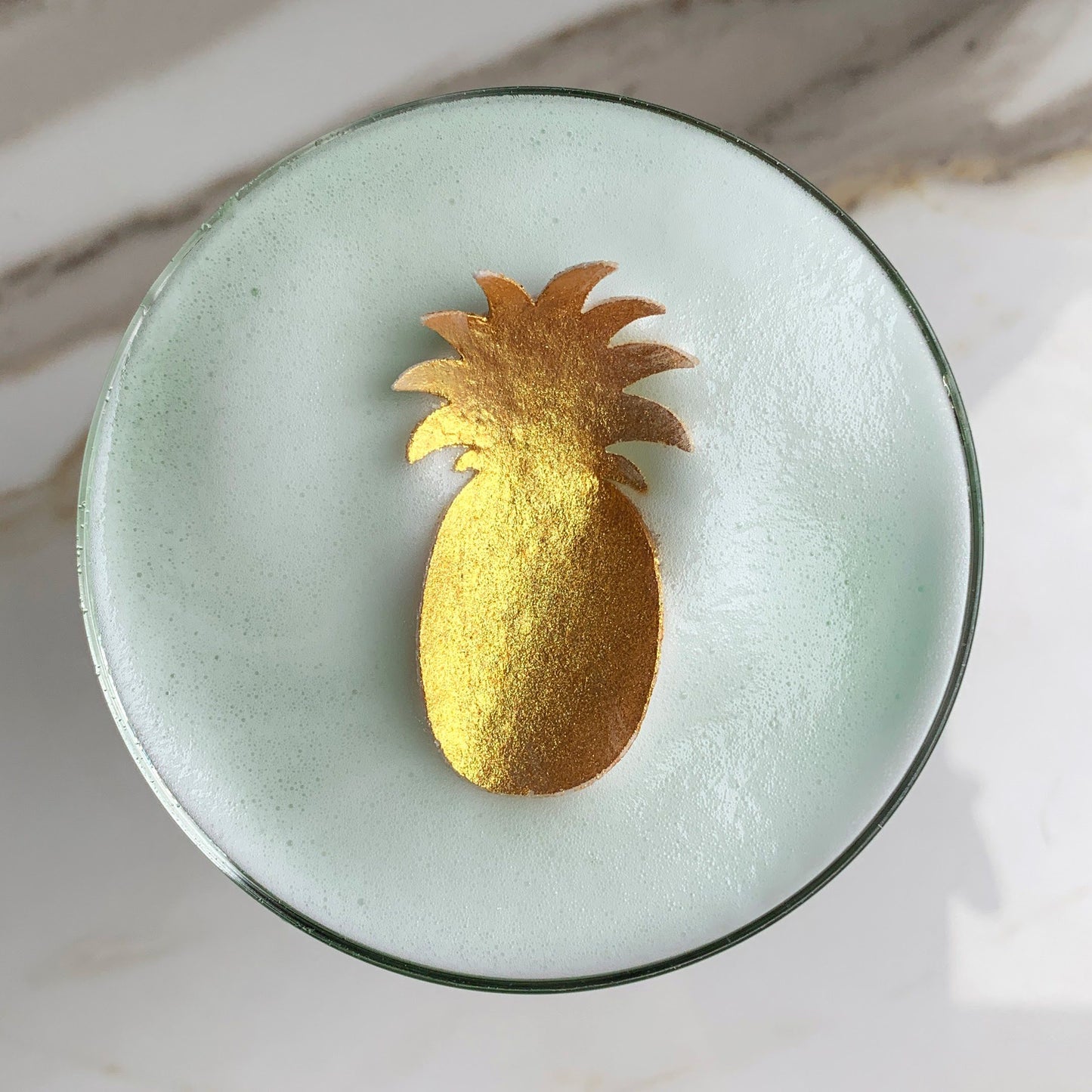 Golden Pineapples Drink Topper Garnishes