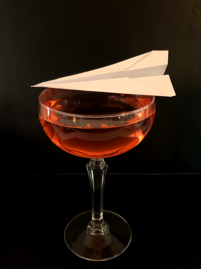 Paper Plane Cocktail Garnishes